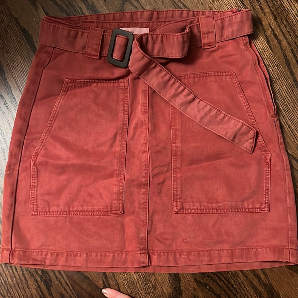 Red, mini skirt for fall 🍂🍁 (S)